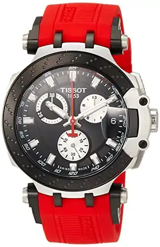 Tissot Men's T-Race Chrono Quartz Stainless Steel Watch Red