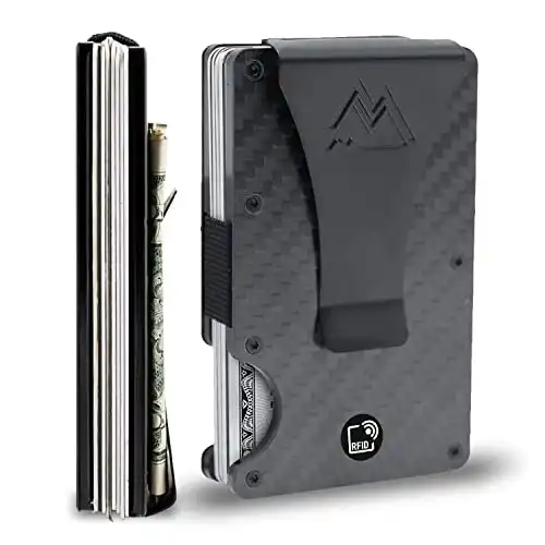 Mountain Voyage Minimalist Wallet - Matte Carbon Fiber