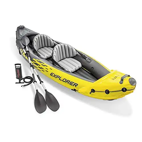 INTEX 68307EP Explorer K2 Inflatable Kayak Set: 2 Person