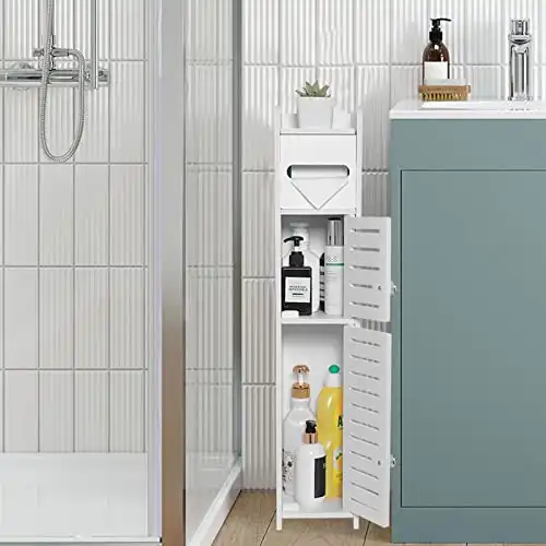 TuoxinEM Small Bathroom Storage Cabinet for Small Spaces