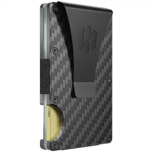 Hayvenhurst Men's Wallet - Holds 12 Cards - Carbon Fiber